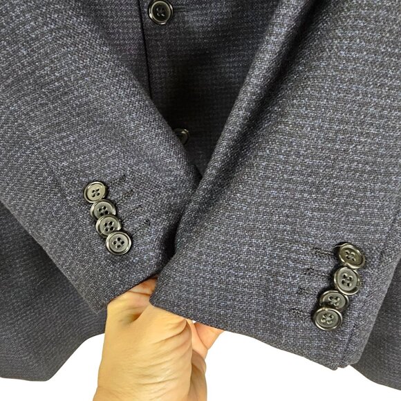 Ermenegildo Zegna Italian Blue Wool//Cashmere/Silk Blazer US 40R Quiet Luxury - Picture 6 of 16